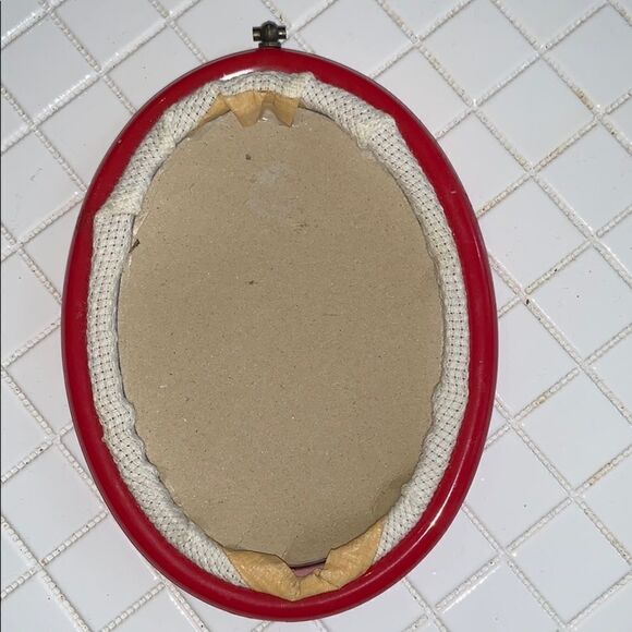 Santa cross stitch picture in red frame - Picture 2 of 5